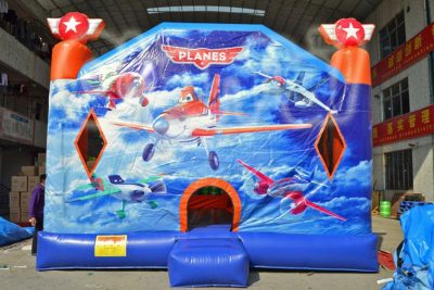 planes movie theme inflatable combo