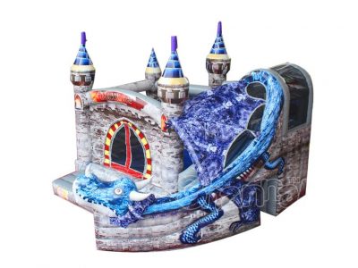 dragon castle inflatable bounce house combo