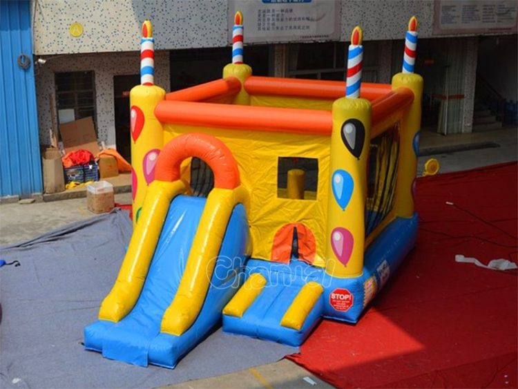 birthday bounce house with slide