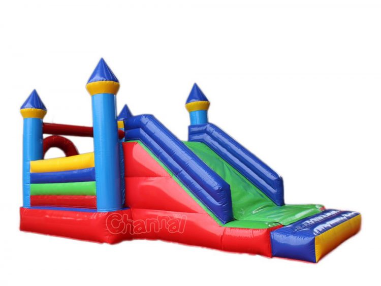 bouncy castle with basketball hoop