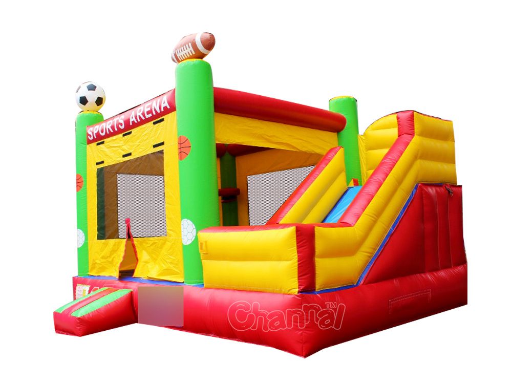 Sports Arena Inflatable Castle Combo Channal Inflatables