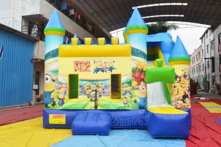 despicable me 2 minion bounce house with slide