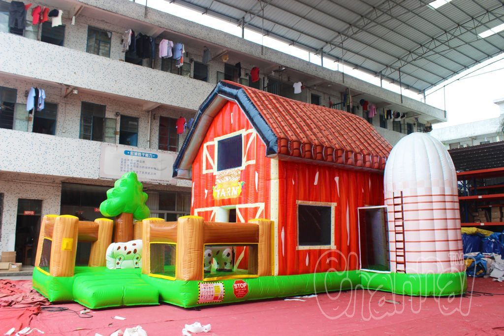 Red Farm Barn Bounce House For Sale Channal Inflatables