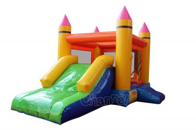 pencil castle inflatable combo