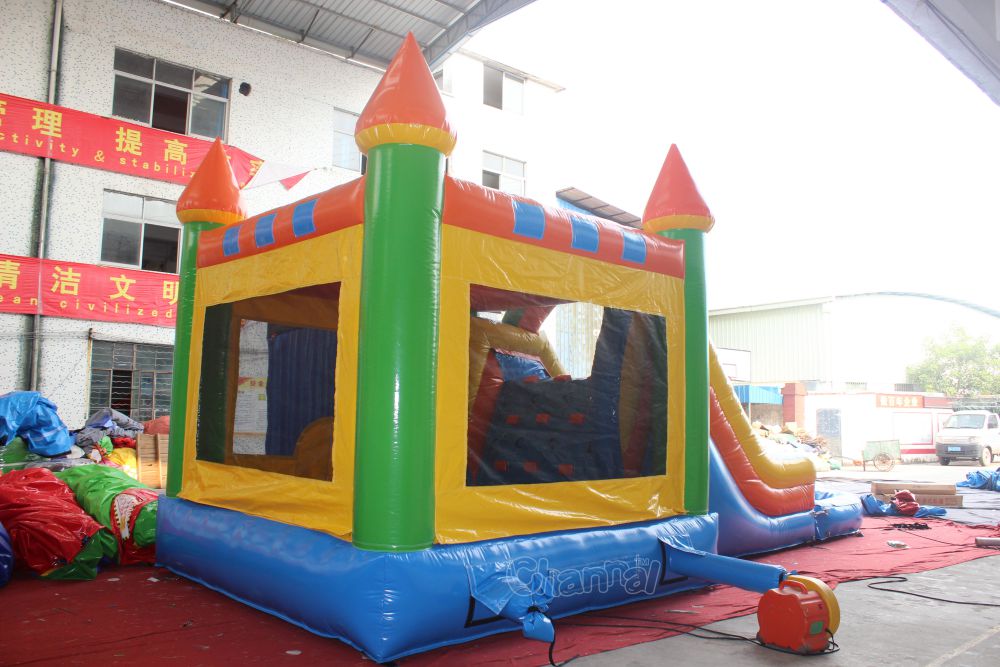 Water Bounce House With Pool Channal Inflatables