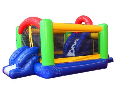 bounce house with mini slide for small kids