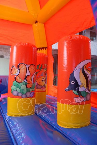 fish pop ups in bounce house