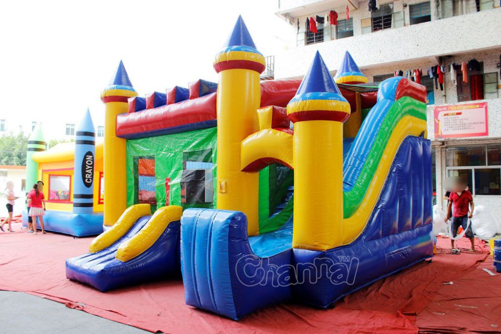3 in 1 Combo Bounce House Channal Inflatables