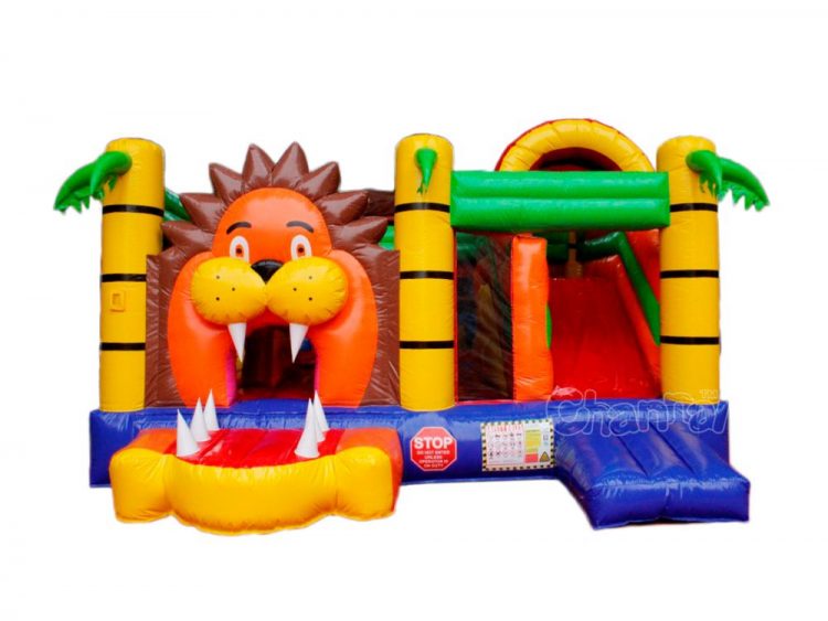 jungle lion inflatable combo