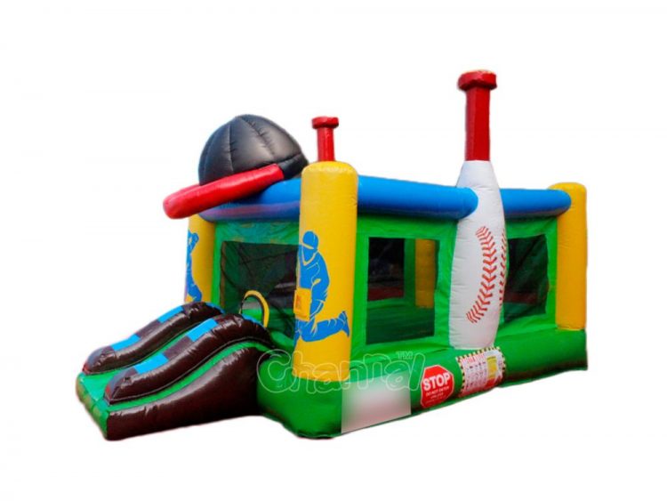 buy baseball themed bounce house with slide