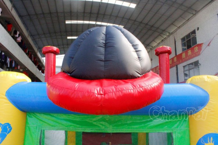 inflatable baseball hat roof of bouncer