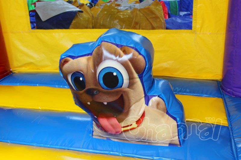 Cute Dogs Water Bounce House Channal Inflatables