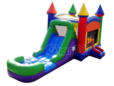inflatable water castle combo