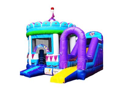 carousel bounce house with slide