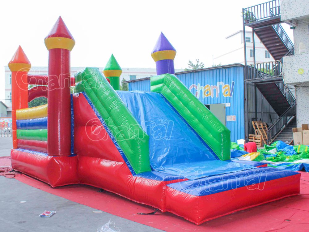Bouncy Castle With Basketball Hoop Channal Inflatables