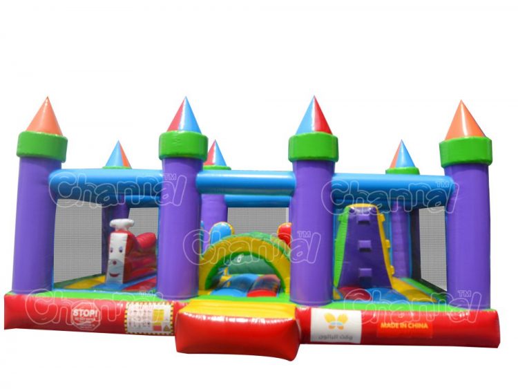 crayon playland inflatable bounce house for kids