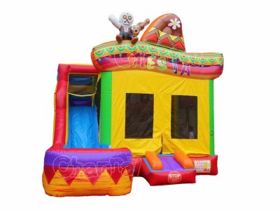 Mexican fiesta water bounce house combo
