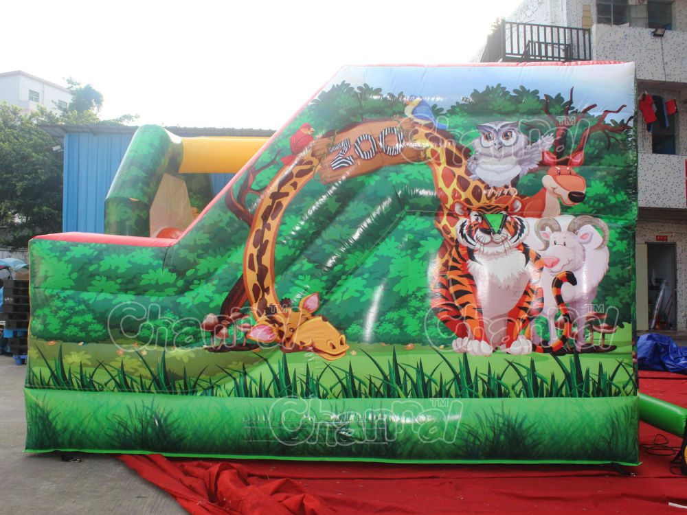 Forest Zoo Inflatable Combo Channal Inflatables