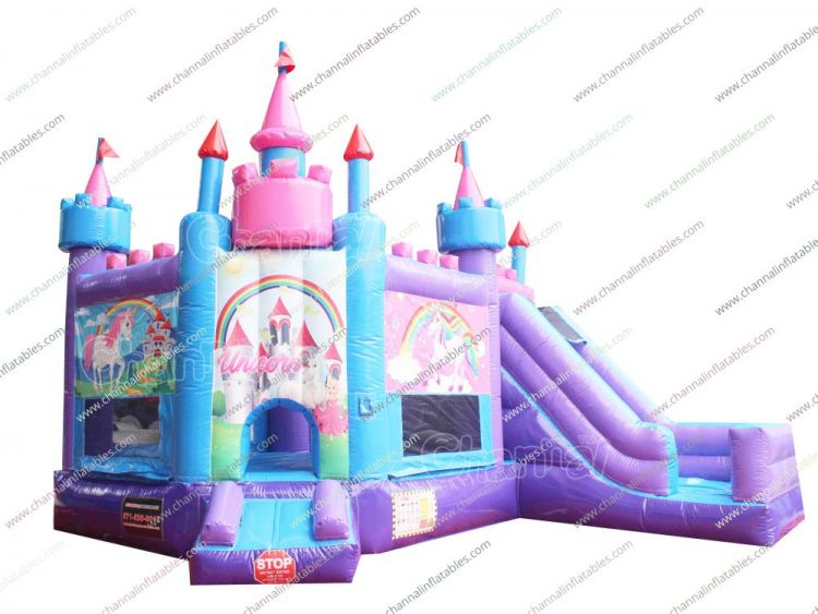 princess and unicorn bouncy castle