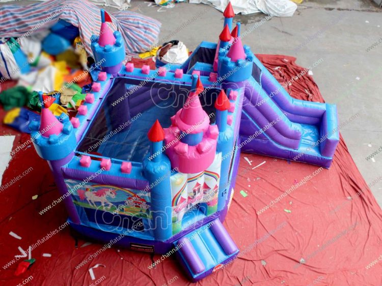 princess unicorn castle combo with slide