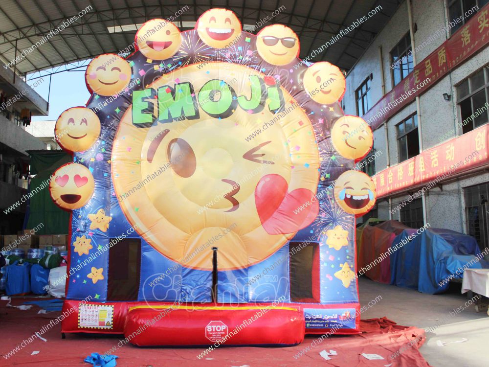Emoji Bounce House Combo Channal Inflatables