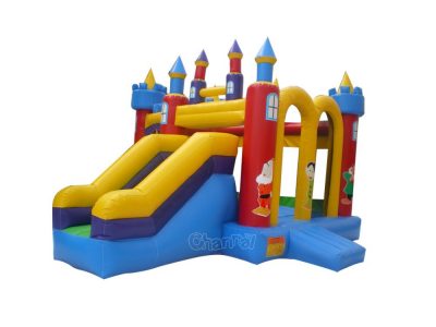 snow white bounce house with slide