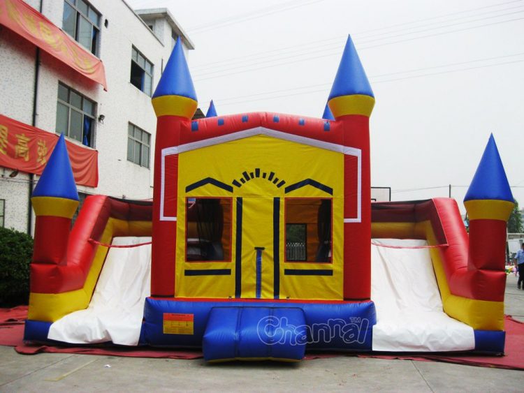 inflatable combo with double slides