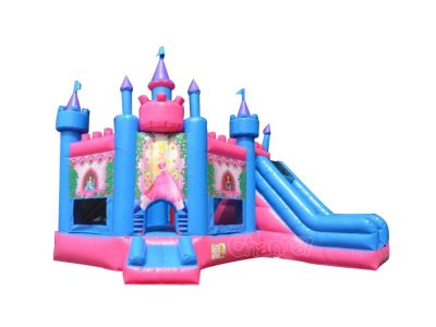 beautiful princess castle inflatable combo
