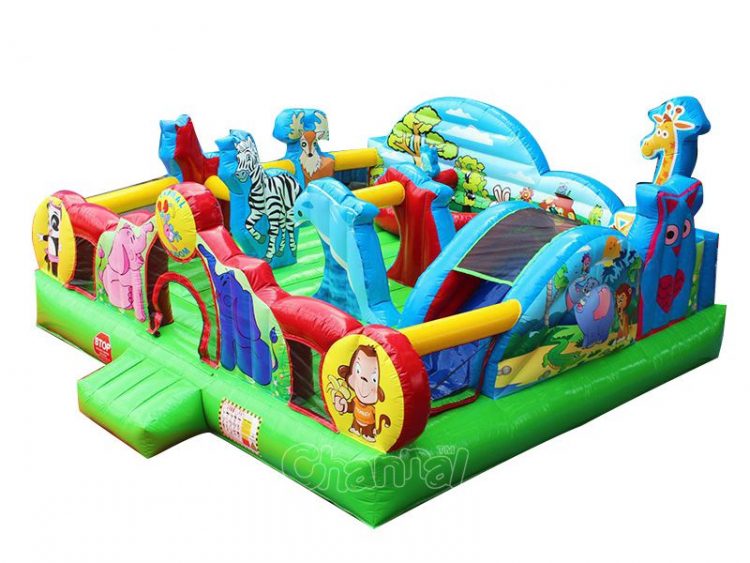 animals kingdom inflatable playground for toddlers