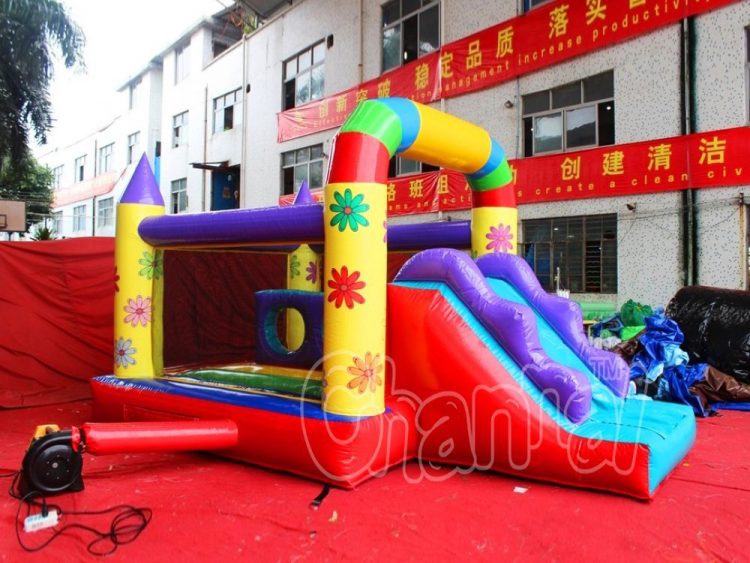 flower mini bouncer inflatable combo