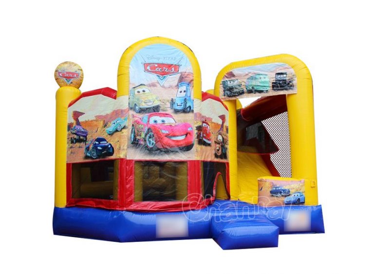 cars 6 in 1 inflatable bounce house combo