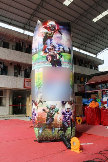 football inflatable pillar for advertising