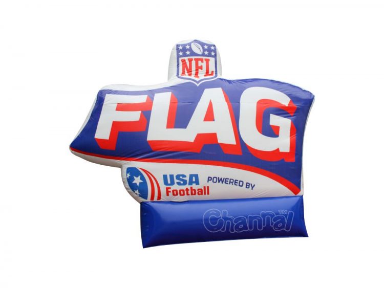 custom inflatable flag football branding for sale