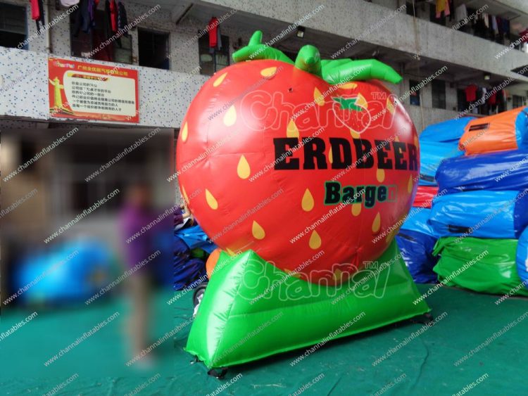 custom inflatable strawberry shape