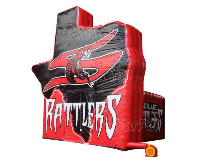 rattler inflatable football tunnel