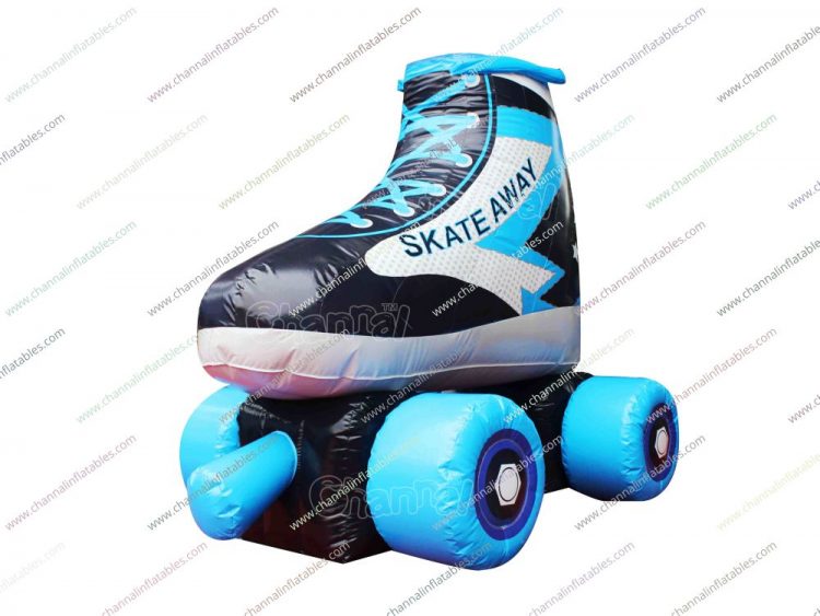 large inflatable roller skating shoe