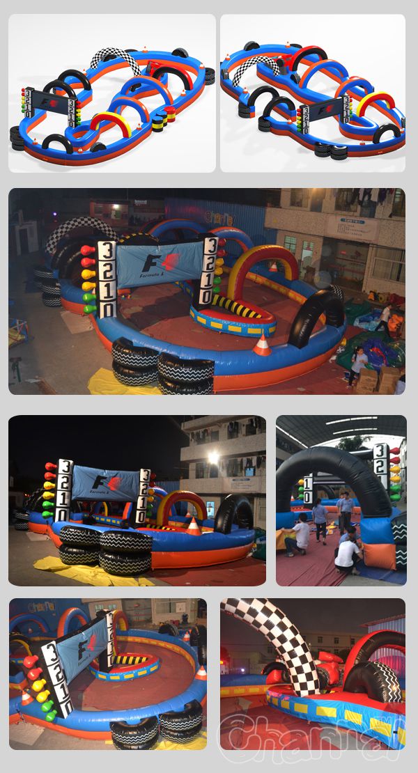 product picture of inflatable go kart track