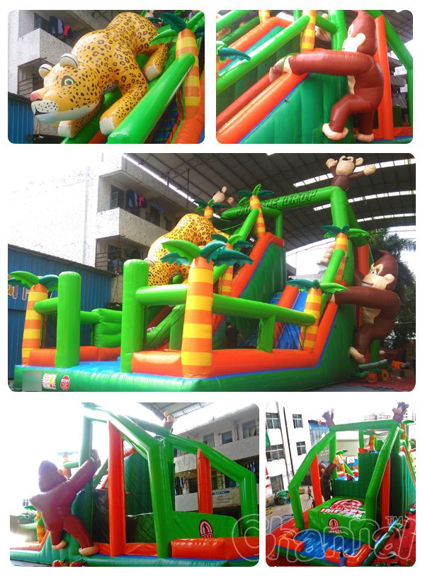 jungle drop inflatable