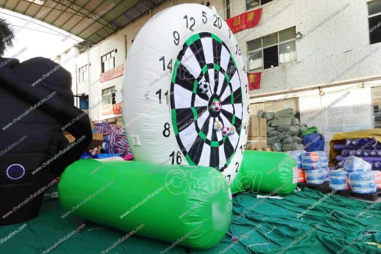 large inflatable football dartboard