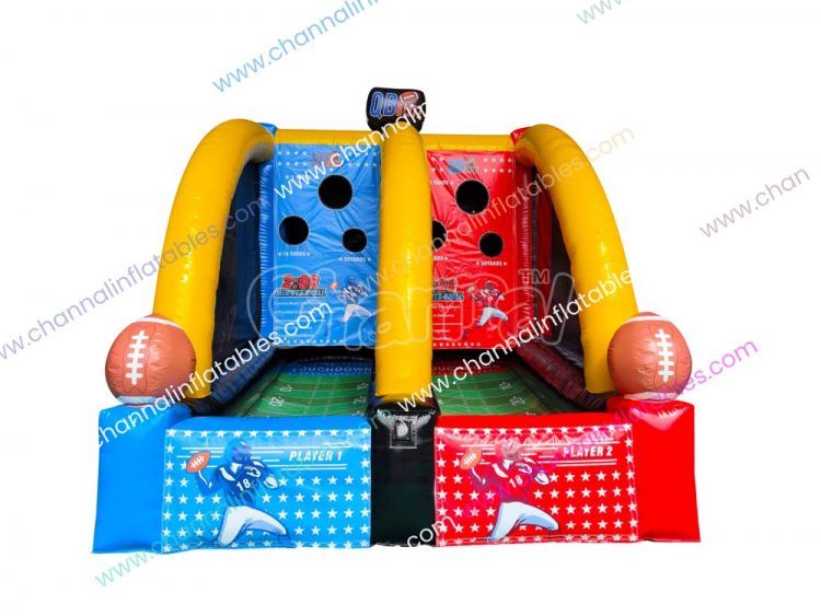 2 minute drill inflatable football toss game