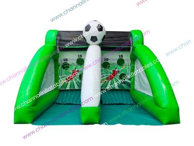 dual lane inflatable soccer game