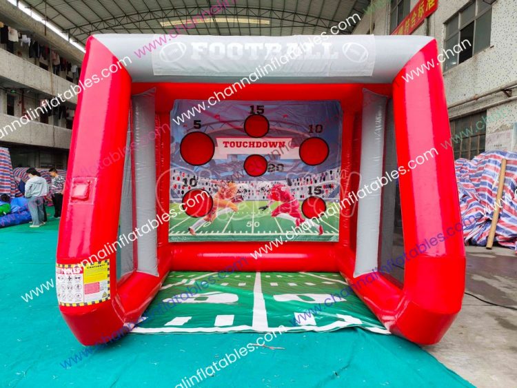 red color touchdown football game