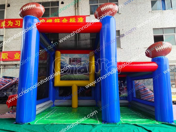 football goalpost game + football toss game