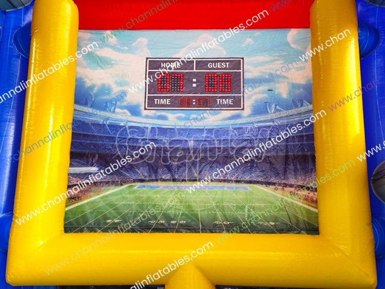 yellow football goalpost inflatable