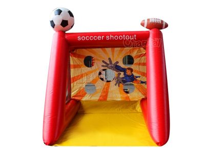 inflatable soccer gate game