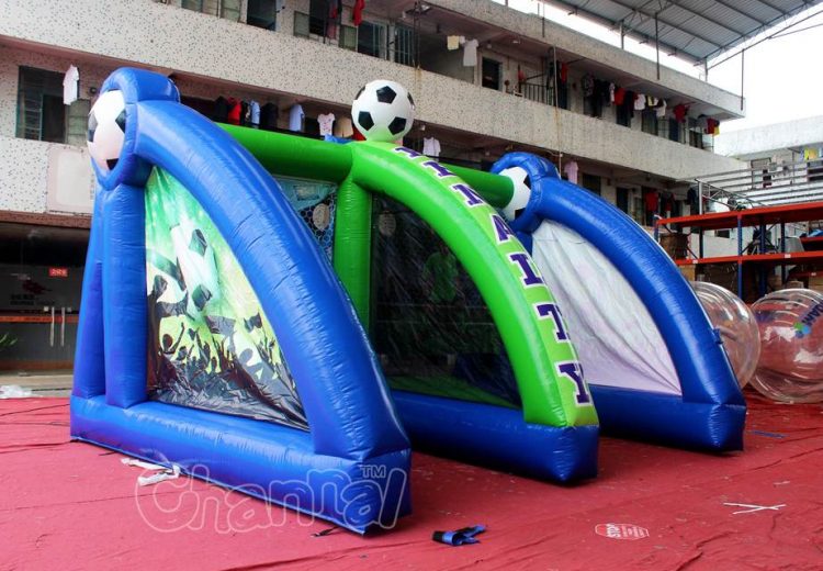 inflatable penalty shootout game