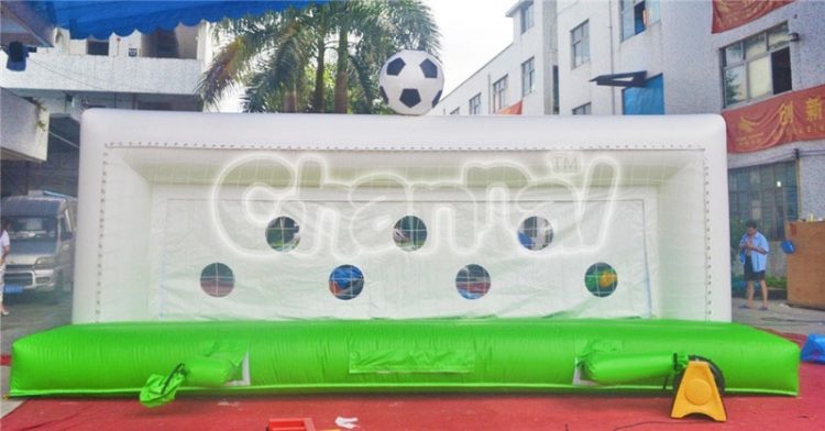 giant wide inflatable soccer goal for kids