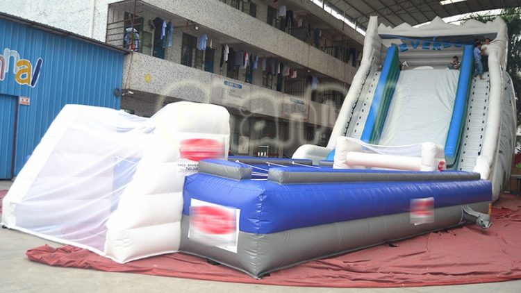 inflatable soccer field game