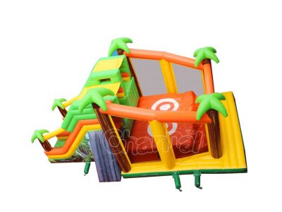 jungle cliff jump inflatable jump off