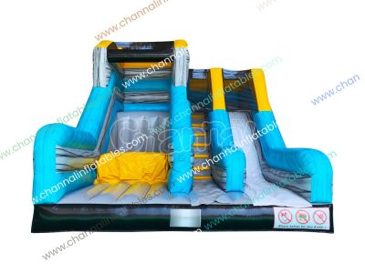 inflatable jump off with slide